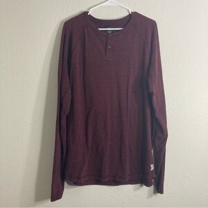 American Eagle Casual Flex Long Sleeve - Maroon - XL